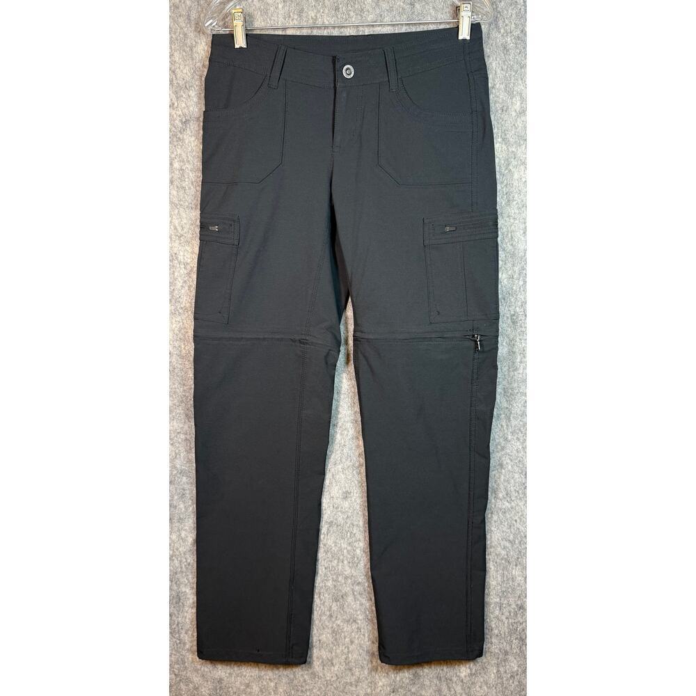 Kuhl Womens Horizon Convertible Size 4 Regular Convertible Black Cargo Pants